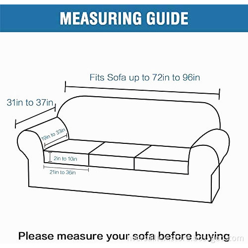Velvet Plush High Stretch Slipcover Strap Sofa Cover